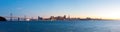 Sunset with of the San Francisco Oakland Bay Bridge Royalty Free Stock Photo