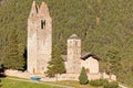 Sunset at San Gian church with its ruined bell tower