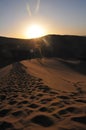 Sunset sand Royalty Free Stock Photo