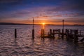 Sunset at Sandbanks in Dorset