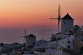 Sunset in Santorini Royalty Free Stock Photo