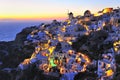 Sunset at Santorini island