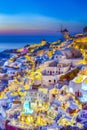 Sunset at Santorini Island in Greece. Image Taken in Oia Village At Dusk.