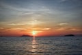 Sunset at satun. Royalty Free Stock Photo