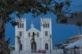 Sunset scene in Isabella Plaza, Puerto Rico