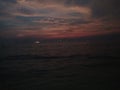 Sunset scenery of Bay of Bengle
