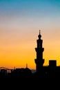 sunset scenery at Cairo Egypt Royalty Free Stock Photo