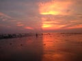 Sunset scenery Gohira Sea beach.