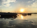 Sunset Scenery at the Lake of Constance