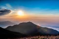 Sunset scenery of Taipei Royalty Free Stock Photo