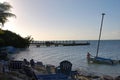 Sunset at an scenic Beach on the Island of Key Largo in the Florida Keys