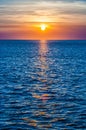 Sunset at sea Royalty Free Stock Photo