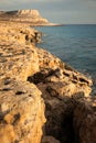 Sunset sea view on Cape Greco, Cyprus Royalty Free Stock Photo