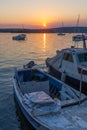 Sunset on the seafront of Punat town, Krk island