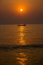 Sunset Seascape Goa Beach Sea Royalty Free Stock Photo