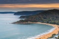 Sunset Seascape over Broken Bay from High Ground