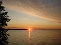 Sunset at Seliger lake