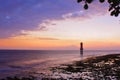 Sunset in senggigi beach lombok