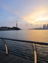 Sunset at Sentosa Royalty Free Stock Photo