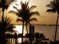 Sunset at Sentosa Royalty Free Stock Photo