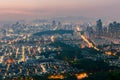 Sunset of Seoul City Skyline,South Korea