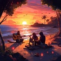 Sunset Serenade: The Tranquil Blend of Sun, Sea, and Soothing Melodies