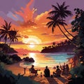 Sunset Serenade: The Tranquil Blend of Sun, Sea, and Soothing Melodies