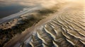 Sunset Serenity: Aerial Perspective of the German Baltic Sea Coast