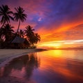 Sunset Serenity: A breathtaking oasis awaits in the secluded beaches of Tahiti