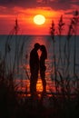 Sunset Serenity: Love blossoms in the glow of a breathtaking sunset