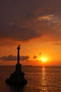 Sunset at Sevastopol harbor, Royalty Free Stock Photo