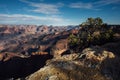 Sunset Shadows over the Grand Canyon, Arizona. Royalty Free Stock Photo