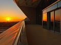 Sunset from Sheikh zayed desert learning center in Al Ain city