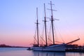 Sunset Ship Royalty Free Stock Photo