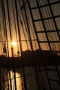 Sunset Ship tackles Royalty Free Stock Photo