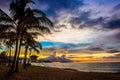 North Shore Hawaii Sunset Royalty Free Stock Photo