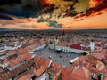 Sunset in Sibiu Hermannstadt Romania