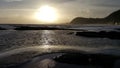 Sunset in Sidmouth Royalty Free Stock Photo