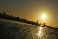 Sunset on Siesta Beach Royalty Free Stock Photo