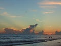 Sunset at Siesta Key Beach, Florida Royalty Free Stock Photo