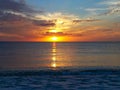 Sunset at Siesta Key on Florida`s Gulf Coast