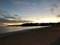 Sunset at Silgar Beach in Sanxenxo Spain