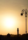 Sunset silhouettes. Muscat. Oman