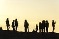 Sunset silhouettes Cape Saint Vincent