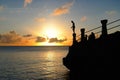 Sunset silhouettes at Taga Beach, Tinian, CNMI