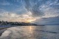 Sunset at Sitges, Spain Royalty Free Stock Photo