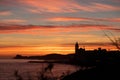 Sunset in Sitges, Spain Royalty Free Stock Photo