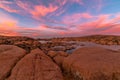 Rural sunset landscape panorama Royalty Free Stock Photo