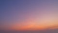 Sunset sky. Abstract nature landscape background. Dramatic blue and orange, colorful clouds at twilight time Royalty Free Stock Photo