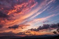 Sunset sky background abstract composition Royalty Free Stock Photo